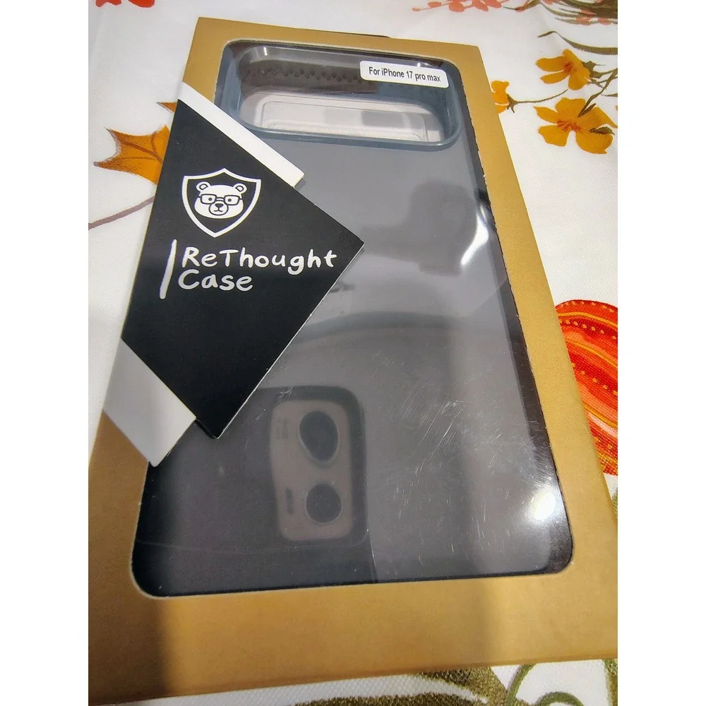 ReThought Case iPhone 17 Pro Max Camera Bumper Slim Protective Cover Stone Gray